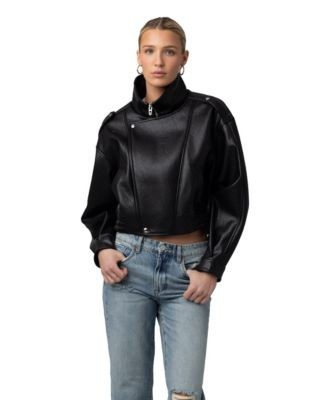 Blank Nyc Women's High Mock Collar Jacket - Night Moves | Macy's