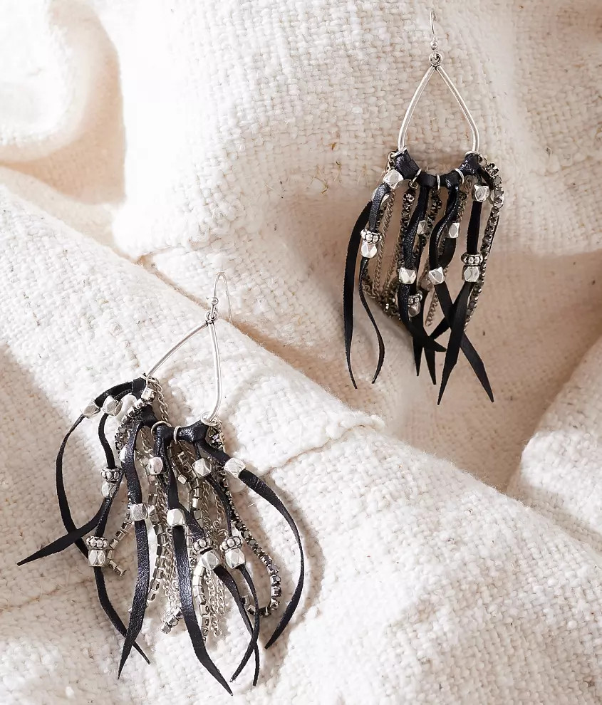 Fringe Teardrop Earring | Buckle