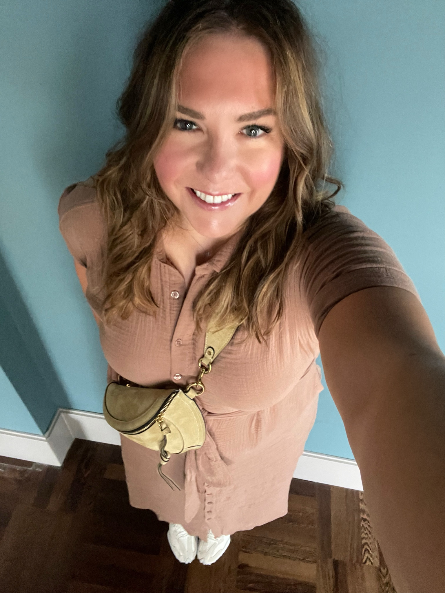 My outfit to tour The Vatican. It requires a modest dress code so it was nice to have a dress that covered my shoulders and knees. I paired it with a belt bag which was very much in style in Italy. These new balance shoes are definitely trending and they are so comfortable too!

#LTKshoecrush #LTKstyletip #LTKeurope