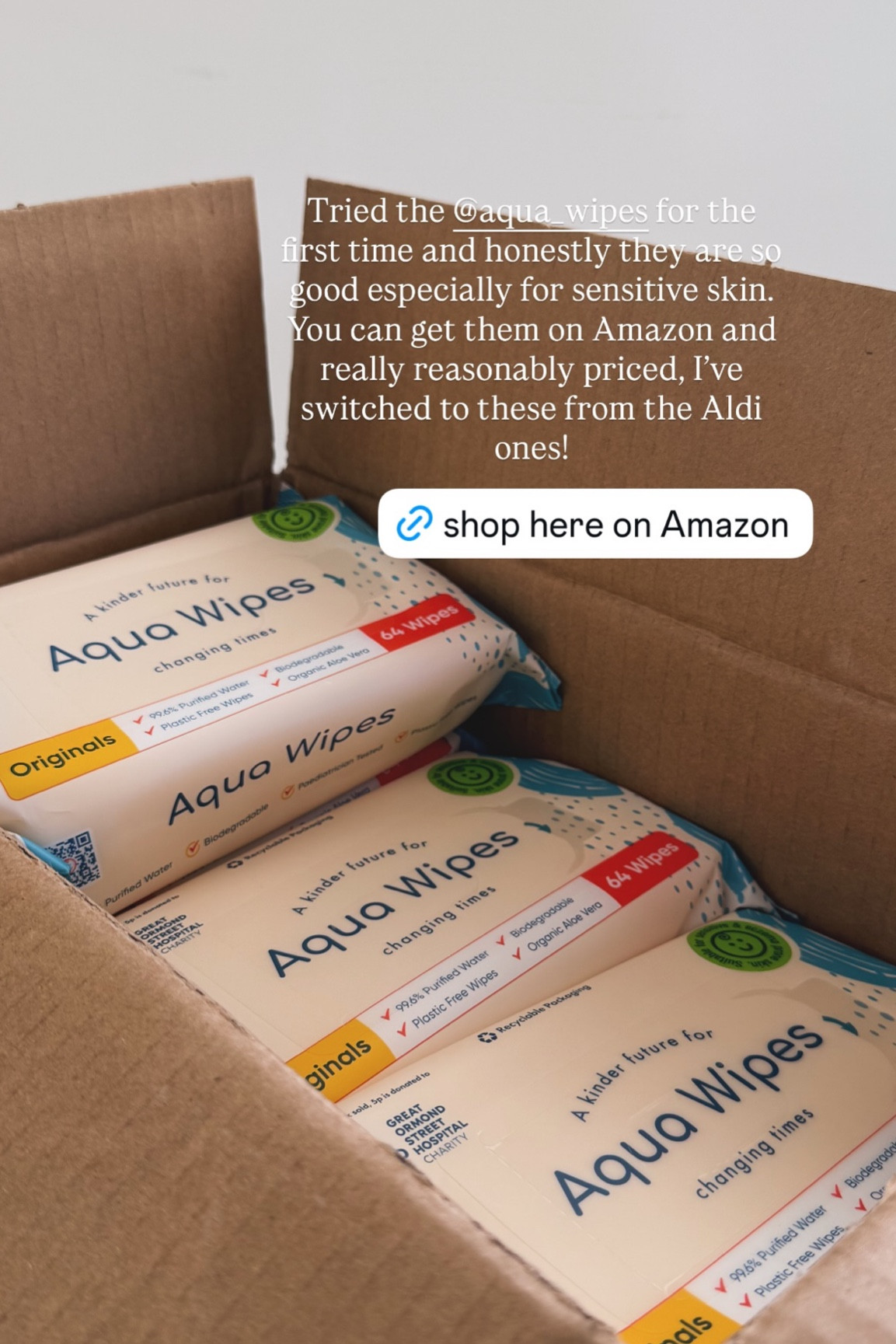 Tried the @aqua_wipes for the first time and honestly they are so good especially for sensitive skin. You can get them on Amazon and really reasonably priced, I’ve switched to these from the Aldi ones!  @mumandme_app

#LTKbaby #LTKkids #LTKmaternity