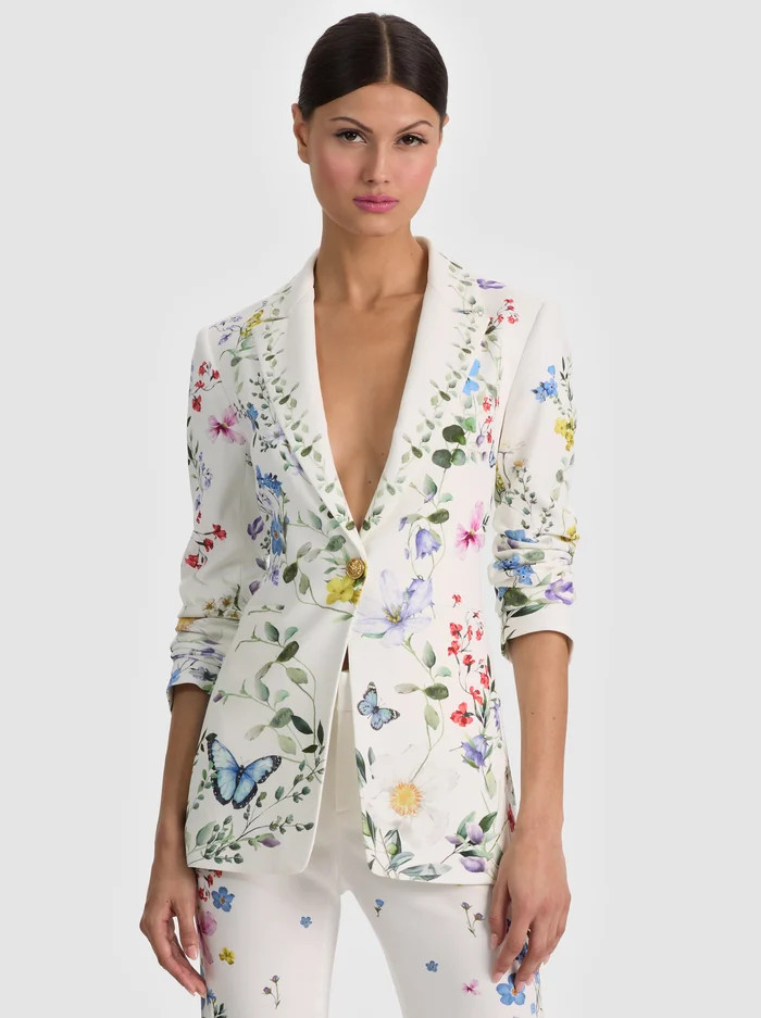 BREANN PRINTED BLAZER | Alice + Olivia