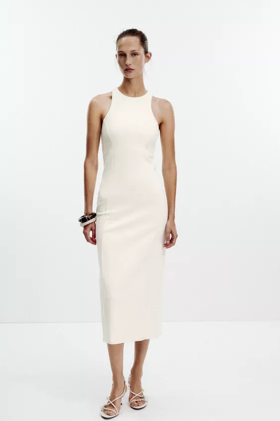 HALTER INTERLOCK DRESS | Zara US