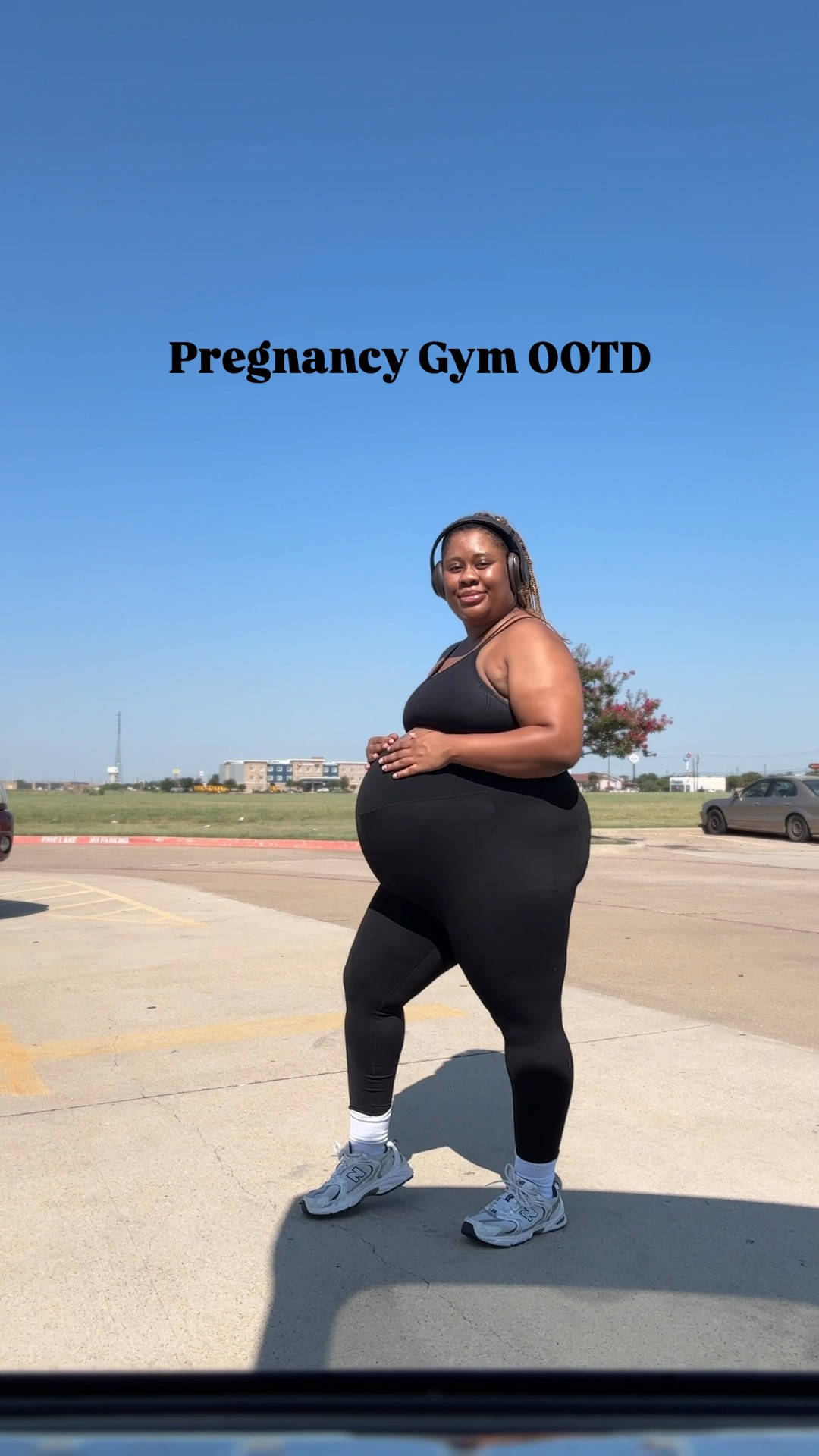 Week 33! 

Gym ootd, I just sized up on everything! Wearing XL in the sports bra and leggings! 

Btw these sneakers are my most comfy ones right now and super easy to put on! 

#LTKBump #LTKActive #LTKPlusSize