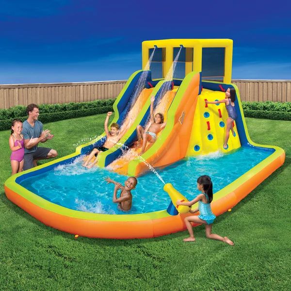 114' x '175 Bounce House with Water Slide and Air Blower | Wayfair North America