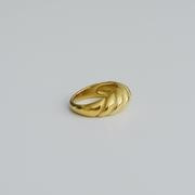 DOME CROISSANT BAND RING (2 styles) | Shapes Studio