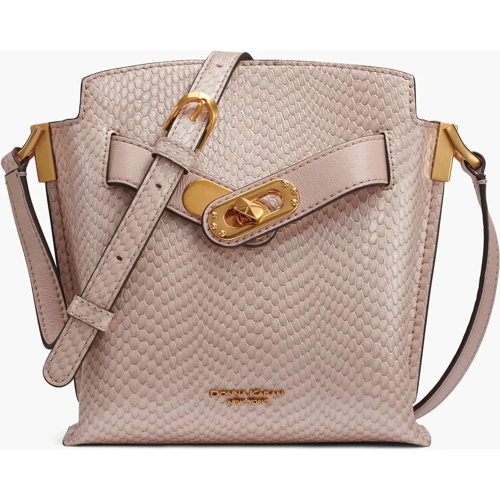 Donna Karan New York Bridgehampton Snake Small Crossbody in Snow Petal at Nordstrom | Nordstrom