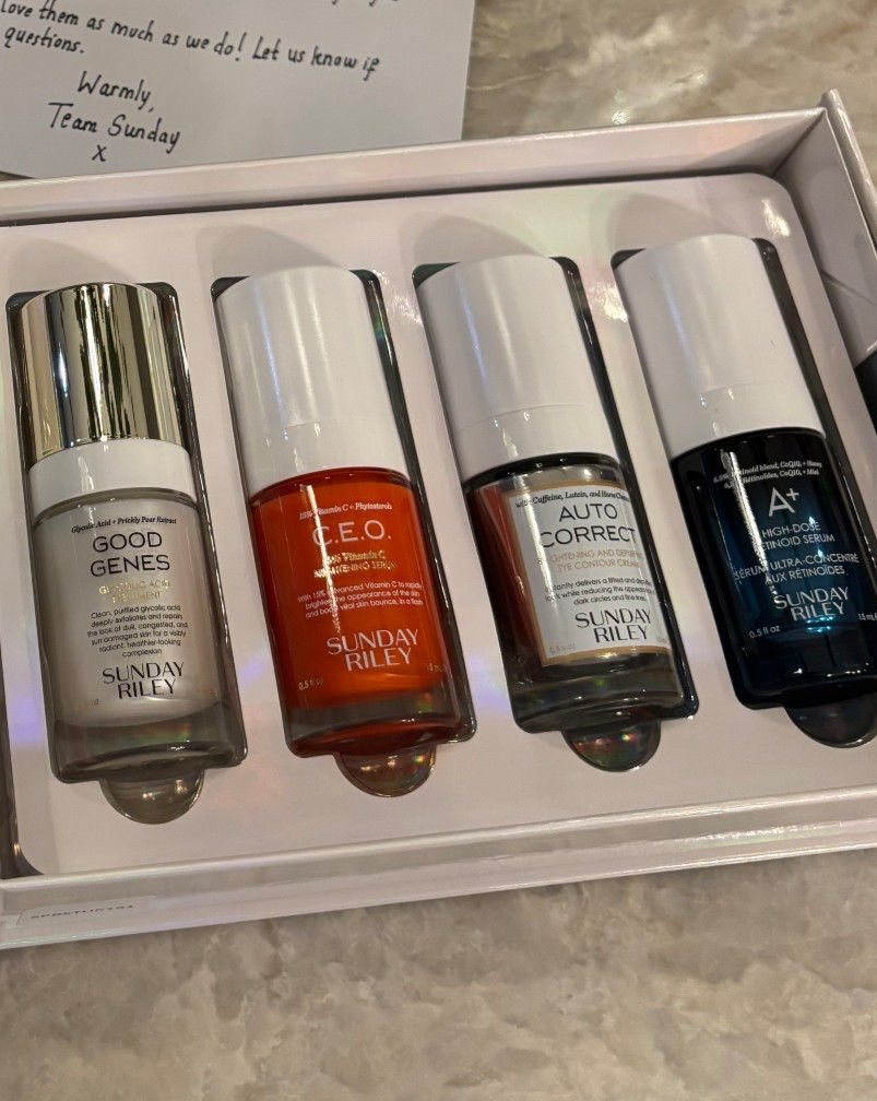 Sunday Riley essentials 

#LTKluxury #LTKeurope #LTKbeauty