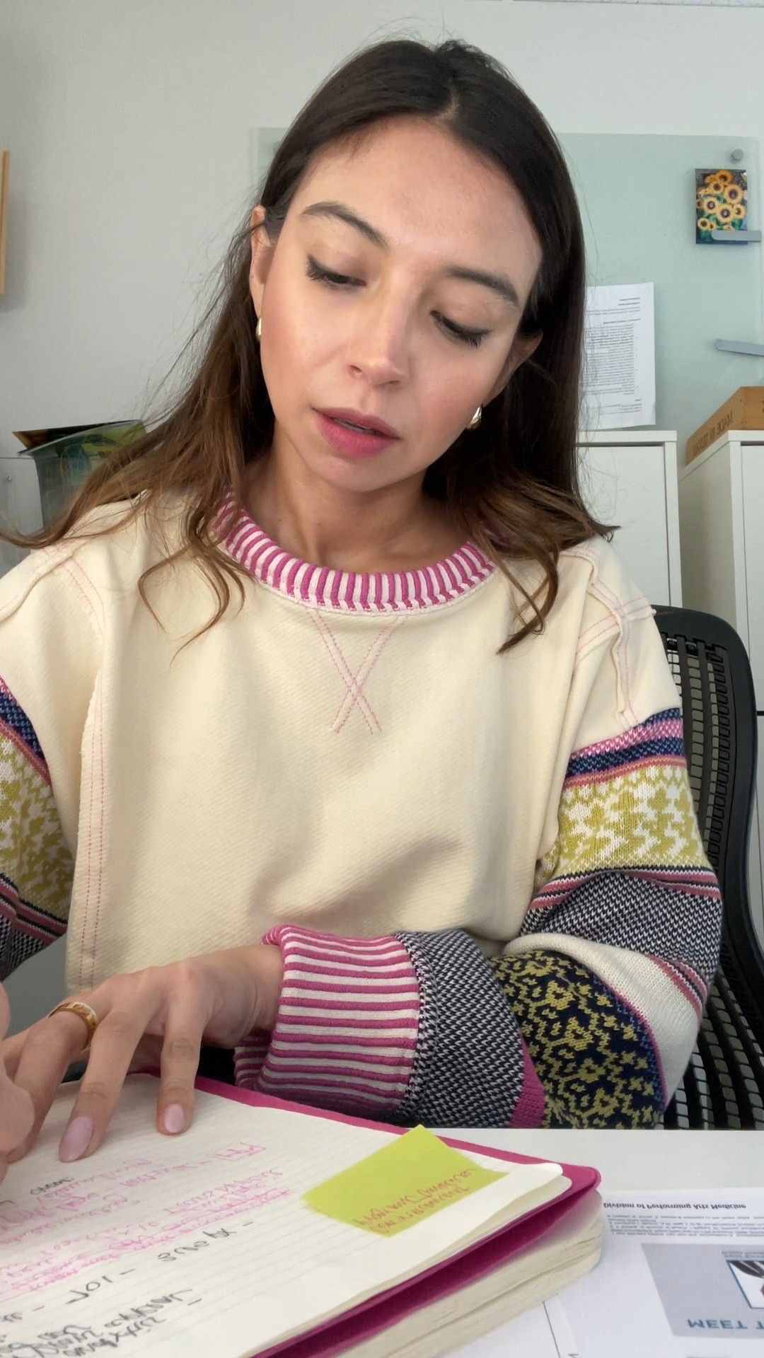 My exact sweater is sold out. :( it’s called the pilcro fairisle-sleeve sweater. Join the waitlist! I have linked a few other sweaters that i love  

#LTKPetite #LTKHoliday #LTKgrwm