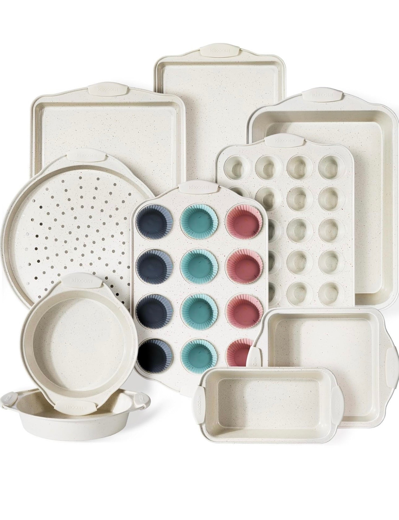 Kikcoin 22 PCS Nonstick Baking Pans Set, Stackable Bakeware Sets with Silicone Handles, 450°F Oven Safe Baking Sheet Set, Easy Release Cookie Sheets for Baking 

#LTKHome #LTKGiftGuide #LTKSaleAlert