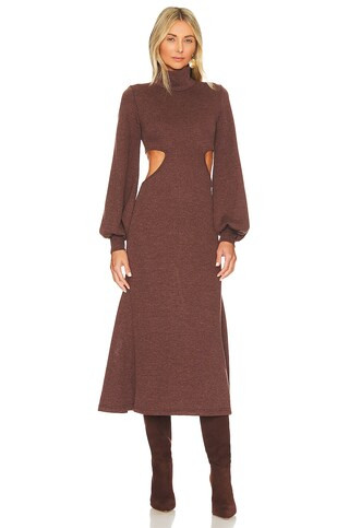 WeWoreWhat Cut Out Sweater Dress in Cacoa from Revolve.com | Revolve Clothing (Global)