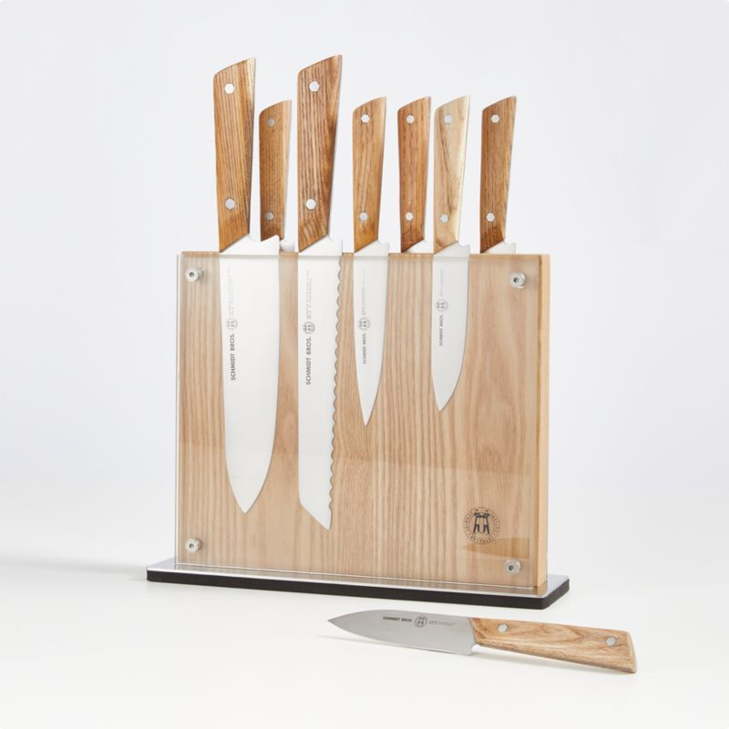 Schmidt Brothers Hex 9-Piece Knife Block Set + Reviews | Crate & Barrel | Crate & Barrel