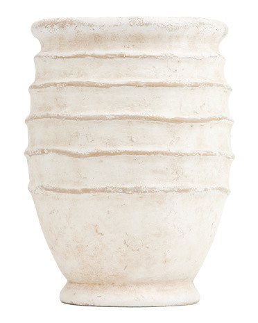 9.5x13 Decorative Cement Vase | TJ Maxx