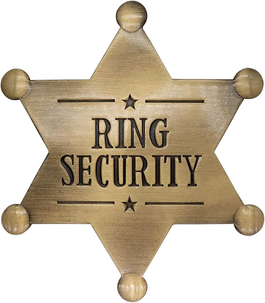 Ring Security Badge Metal Ring Bearer Gift Wedding Accessories for Party, Rehearsal, Kids, Boys, ... | Amazon (US)