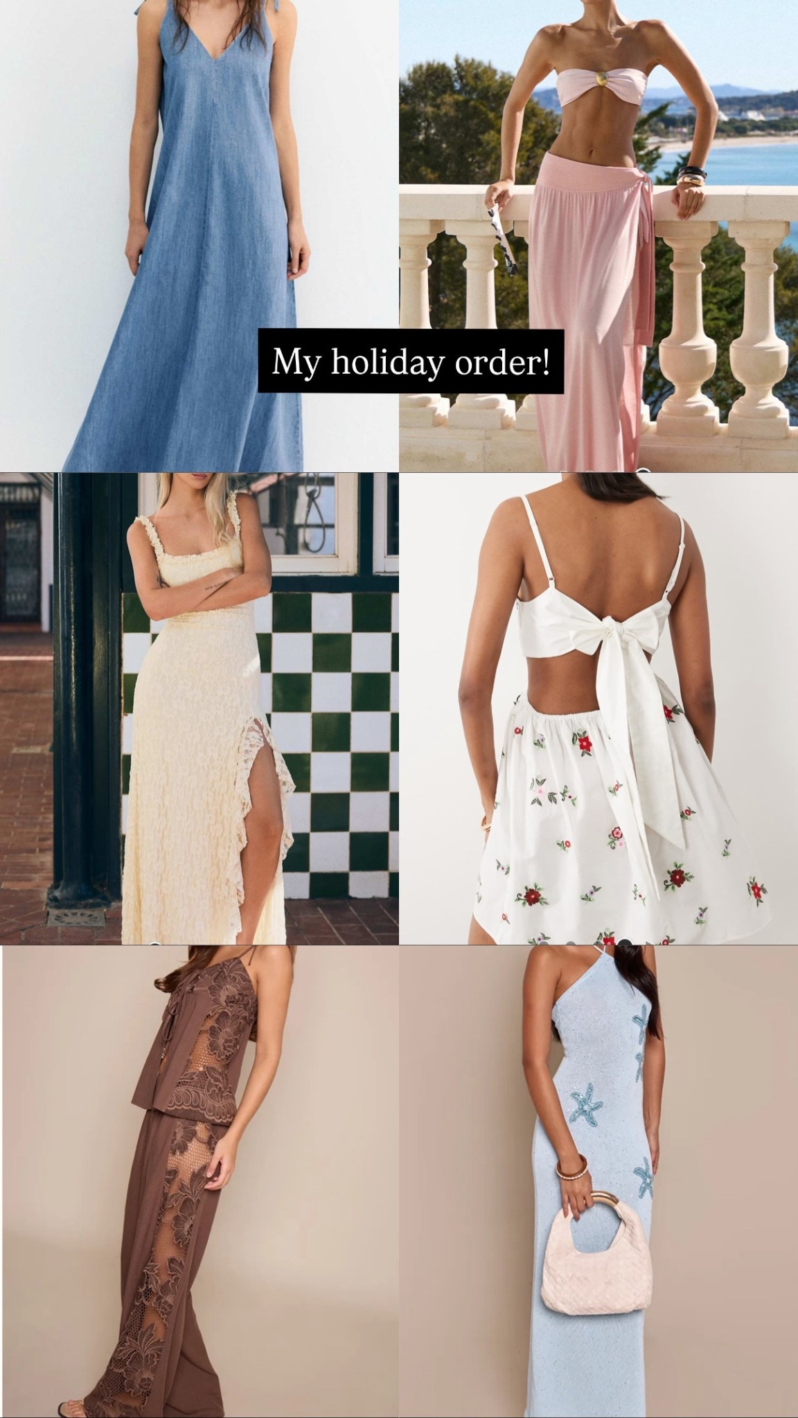 My holiday order! Try on coming soon 🌴