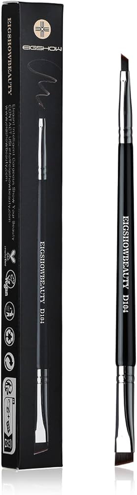 Eyebrow Brush & Eyeliner Brush, EigshowBeauty Double-Ended Angled Eye Brow Brush and Eye Liner Br... | Amazon (US)