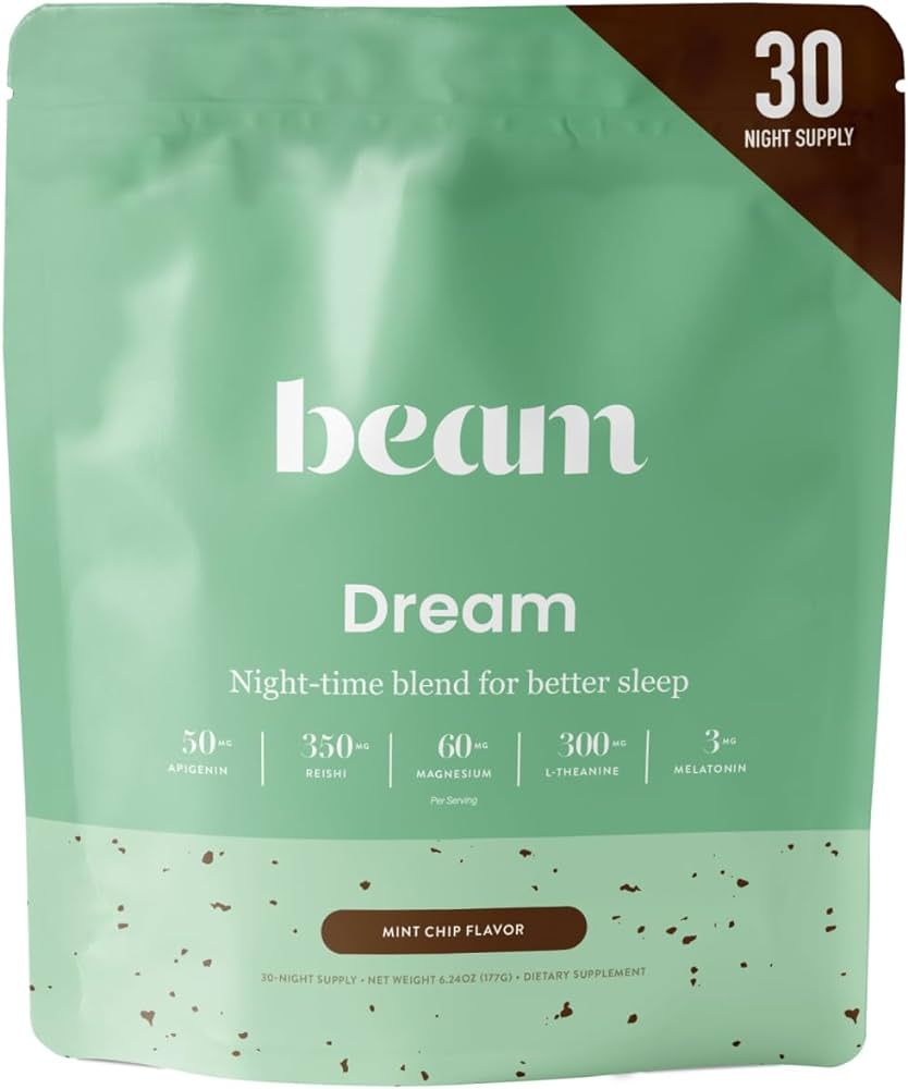 Beam Dream Mint Chip | Natural Ingredients | L-Theanine | Magnesium | Sleep Powder | Gluten Free,... | Amazon (US)