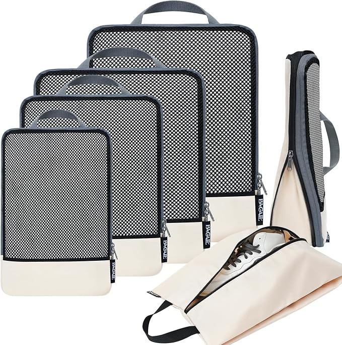 BAGAIL 4 Set/6 Set/8 Set Compression Packing Cubes Travel Accessories Expandable Packing Organize... | Amazon (US)
