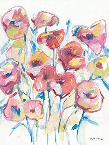 ArtExpert Colorful Floral II by Jessica Mingo - 24 x 32 Premium Gallery Stretched Canvas Ready to... | Amazon (US)