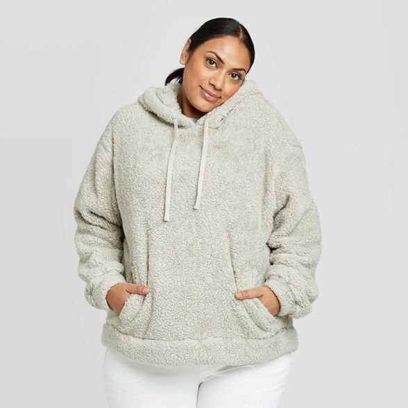 Women's Crewneck Sherpa Sweatshirt Hoodie (X-Small – Plus Size 4X)  - Universal Thread™ | Target