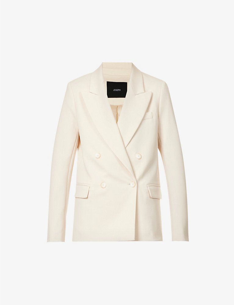 Jaden double-breasted regular-fit stretch-wool blazer | Selfridges