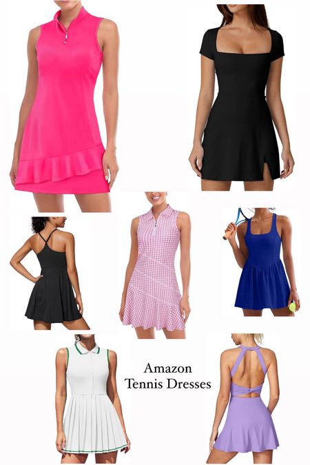 Amazon Tennis Dresses!! 

#LTKSeasonal #LTKFitness #LTKFindsUnder50