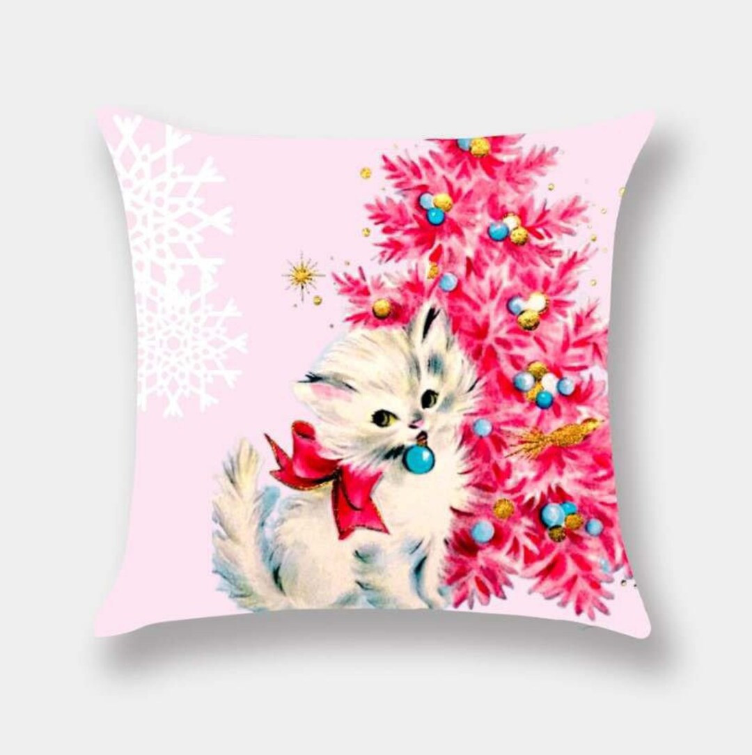 Christmas Cat Pillow | Etsy (US)