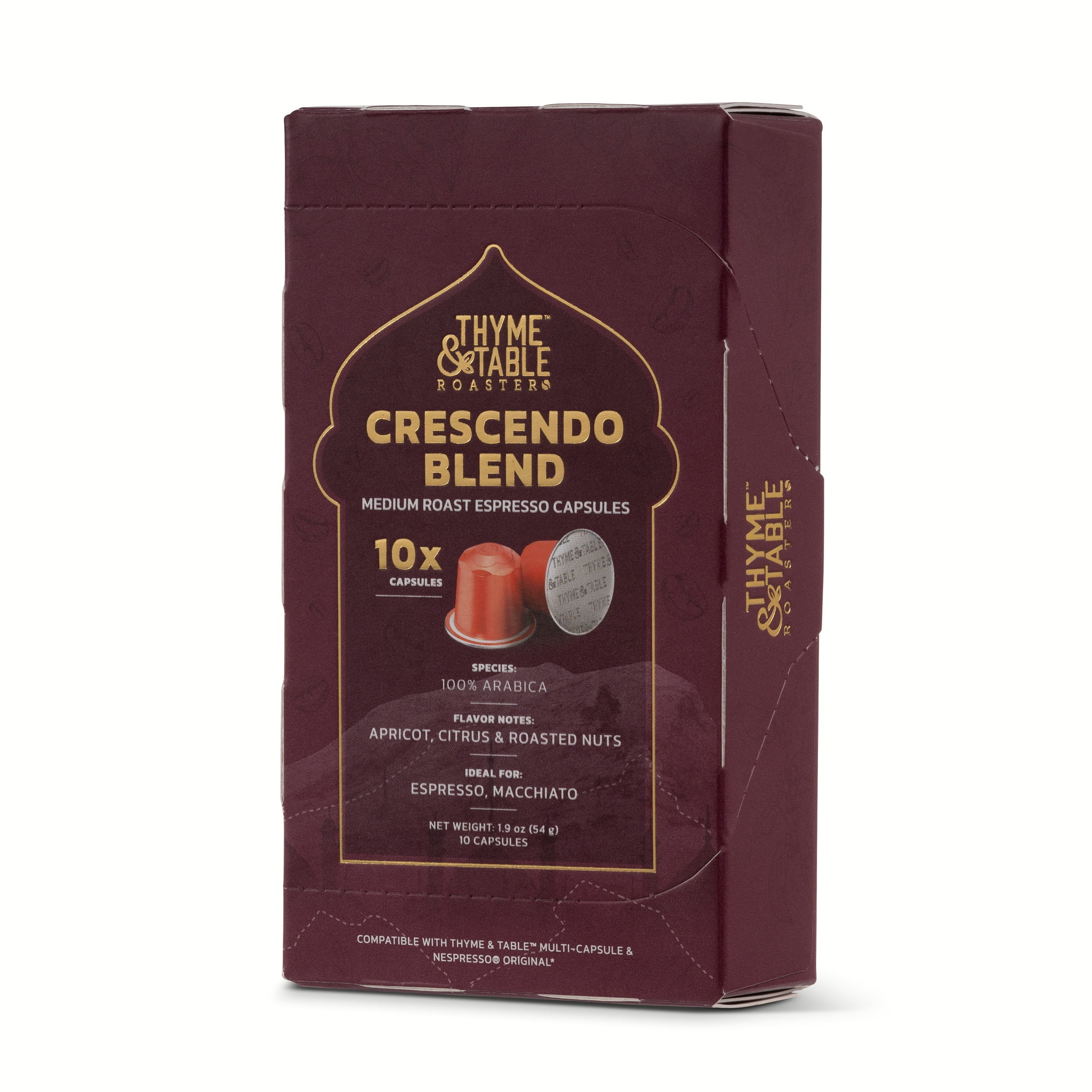 Thyme & Table Espresso Capsules, Medium Roast, Crescendo Blend | Walmart (US)