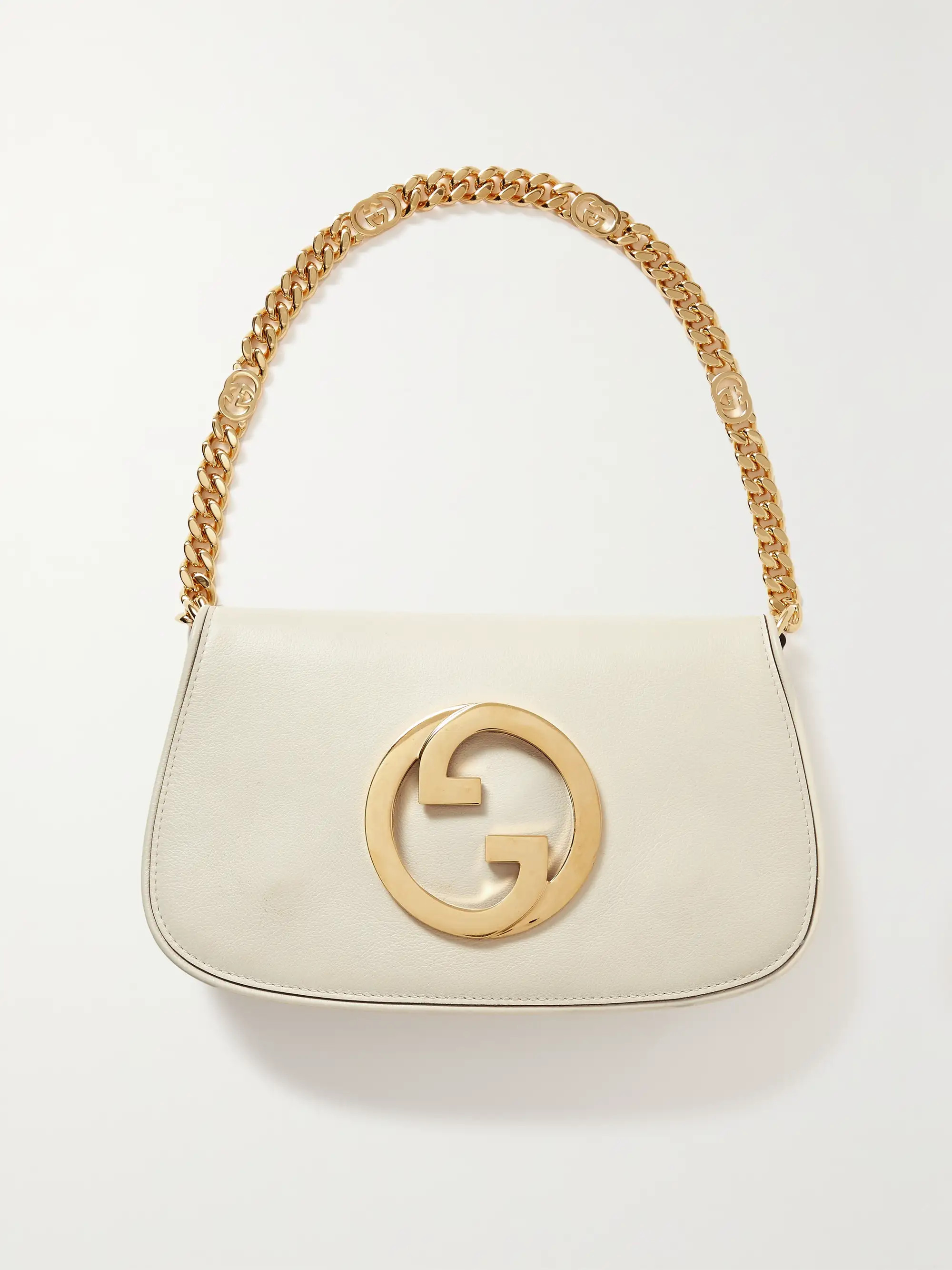 White New Blondie leather shoulder bag | GUCCI | NET-A-PORTER | NET-A-PORTER (US)