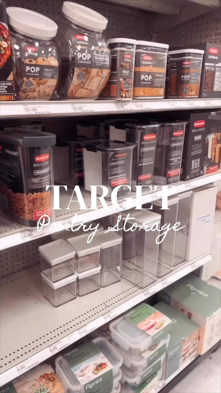 My favorite pantry food storage containers from Target. Lots of sizes available. These can be used for cut fruit or veggies in the fridge too. 

#LTKHome #LTKWatchNow #LTKSaleAlert