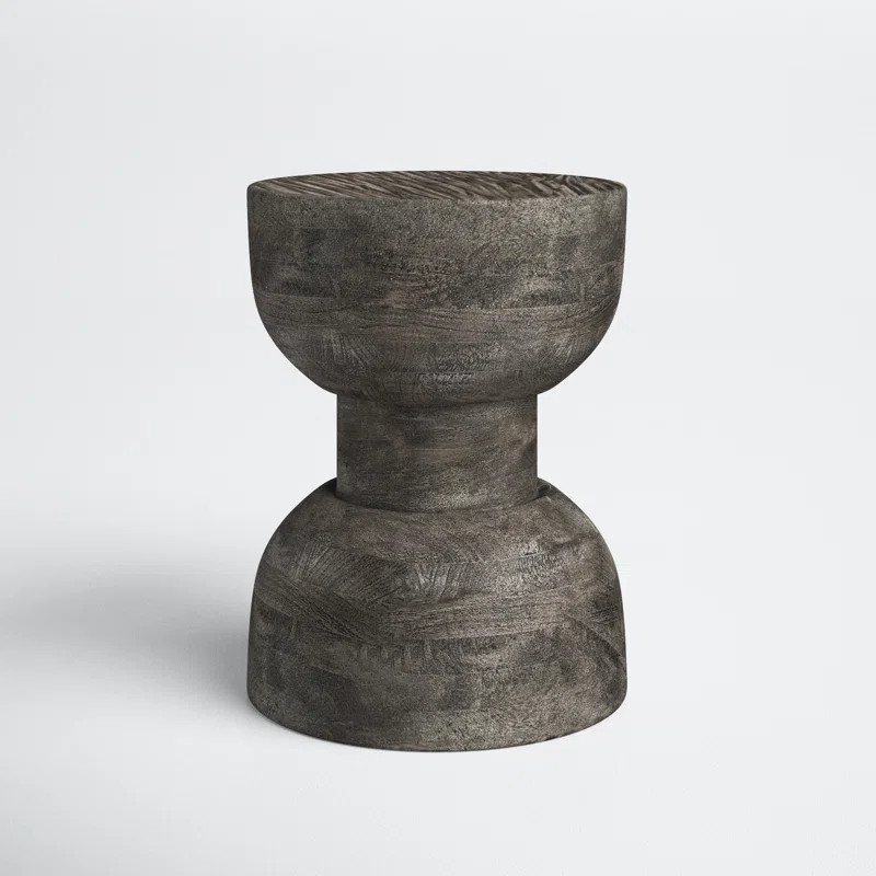 Barthes 16'' Tall Solid Wood Drum End Table | Wayfair North America