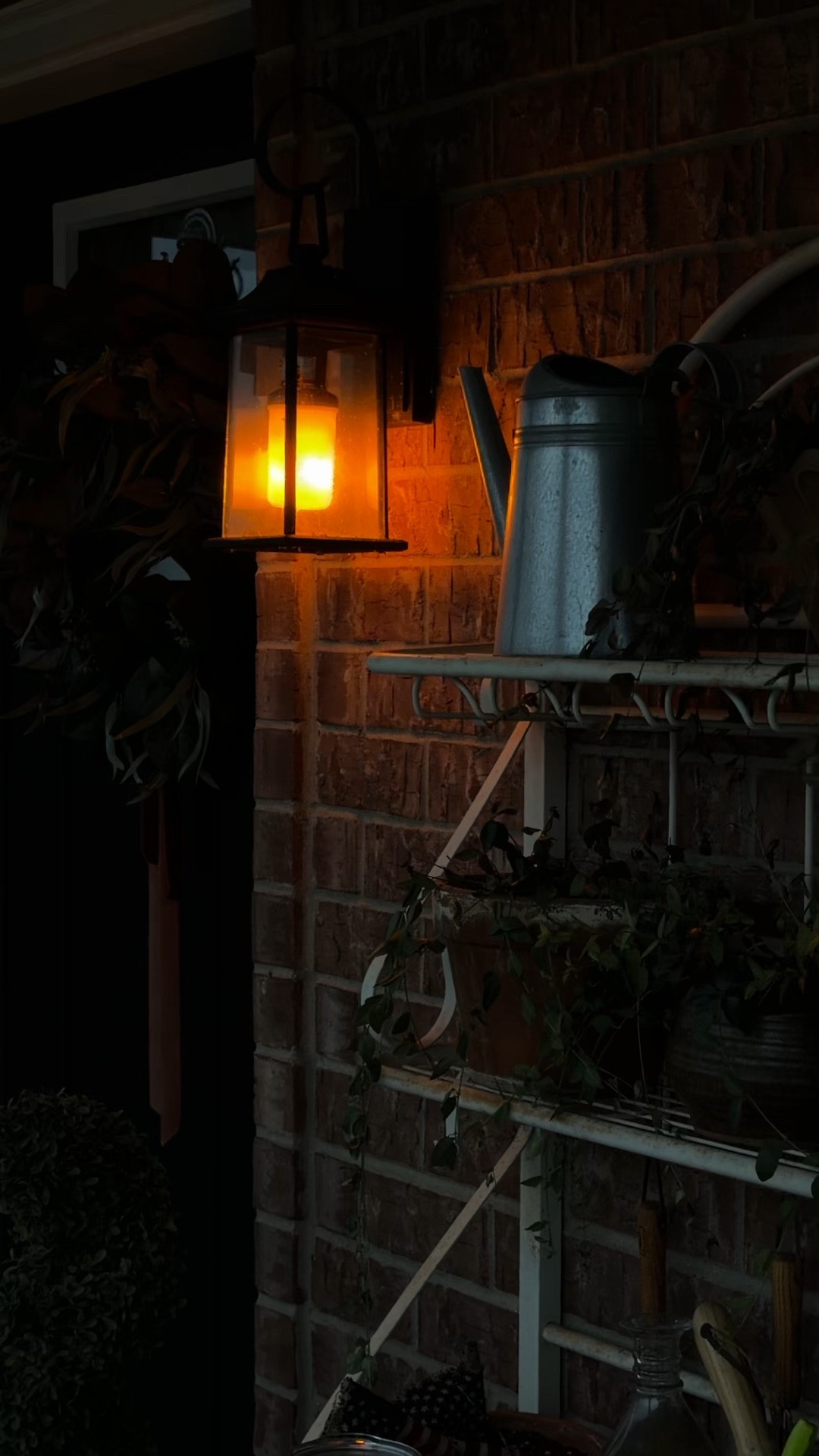 Tried these flickering flame bulbs for a cozy fall glow 🔥 I think I want something brighter in this spot, but linking them if you’re looking for soft lighting just for ambiance!

#LTKHome