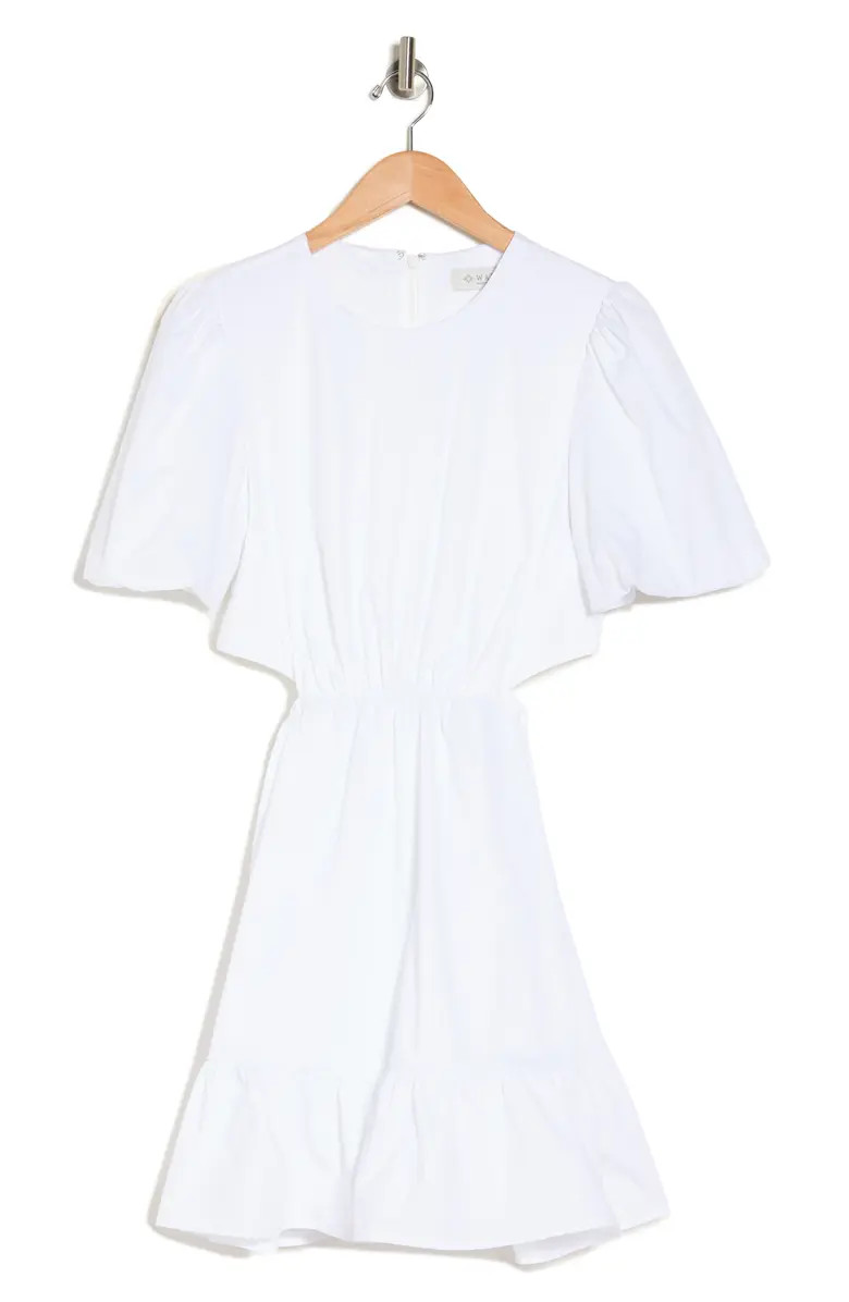 Cutout Short Sleeve Fit & Flare Minidress | Nordstrom Rack