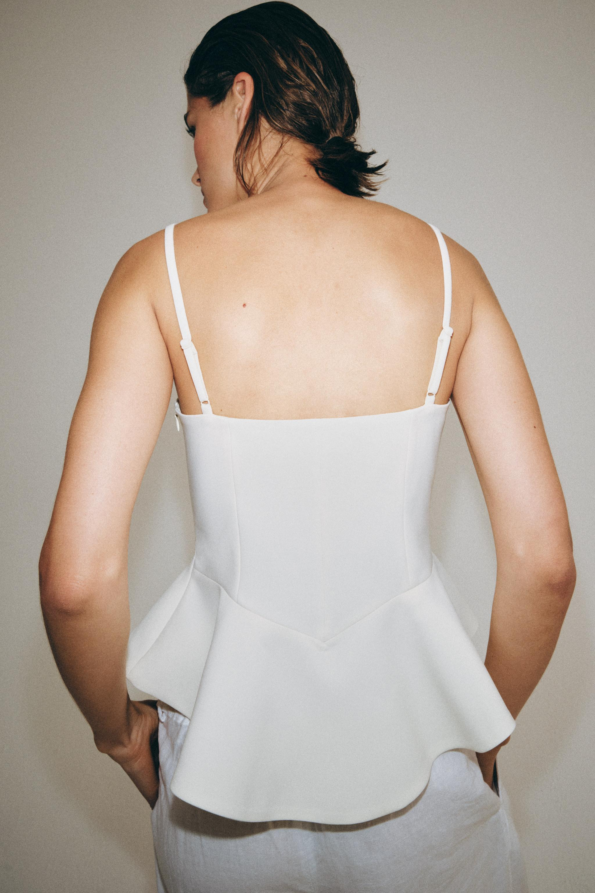 ZW COLLECTION PEPLUM TOP | Zara US