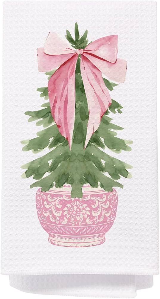 Chinoiserie Christmas Kitchen Towels 16x24 Inches | Amazon (US)