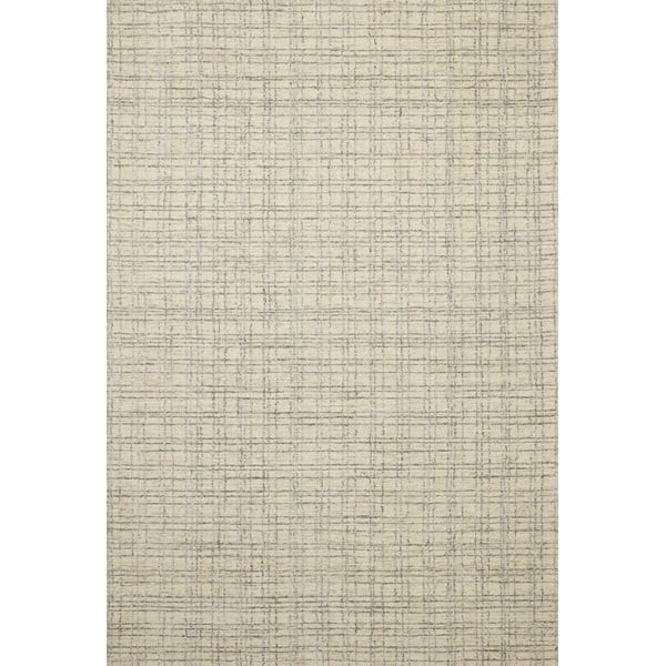 Polly POL-03 Antique/Mist Jute/Wool Hand-Tufted Checkered Area Rug | Rugs Direct