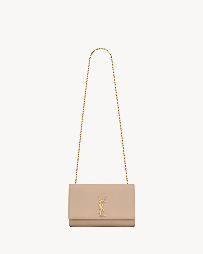 shoulder bag made with metal-free tanned leather, decorated with metal YSL signature, featuring a... | Saint Laurent Inc. (Global)