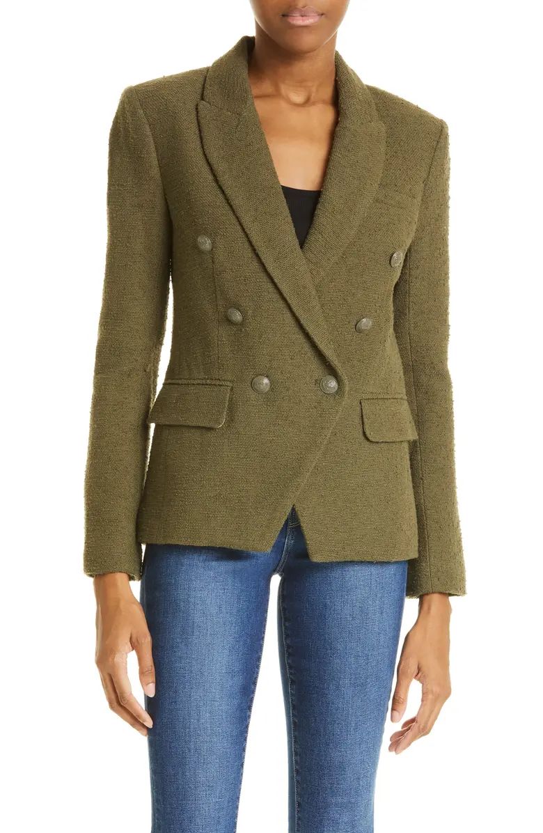 L'AGENCE Kenzie Double Breasted Bouclé Blazer | Nordstrom | Nordstrom Canada