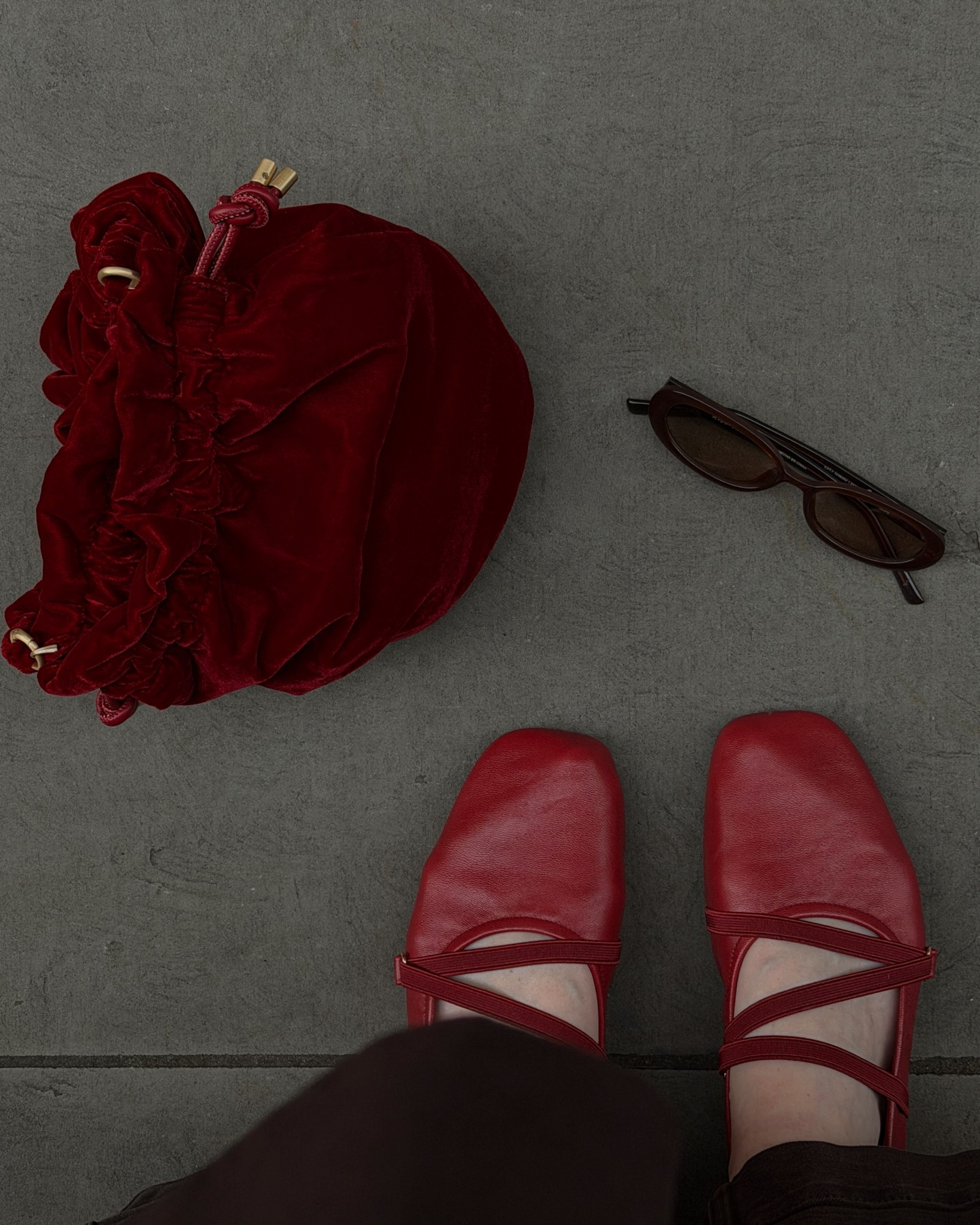 Red Velvet Bag, Red Ballet Flats, Red Accessories 

#LTKfestive #LTKpartywear #LTKuk