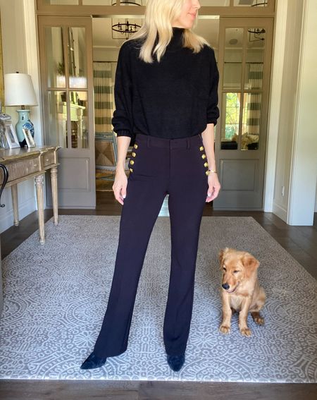Fall Outfit from Gap: loving these gorgeous slimming pants with gold buttons on the pockets. Paired with a simple black sweater and a black boot- this look is perfect for holiday: think Thanksgiving, holiday happy hour, holiday lunch or party! TTS. Gretchen wearing a 4 in pants and a small in sweater. 






Holiday outfit
Boots
Thanksgiving outfit 

#LTKstyletip #LTKover40 #LTKHoliday