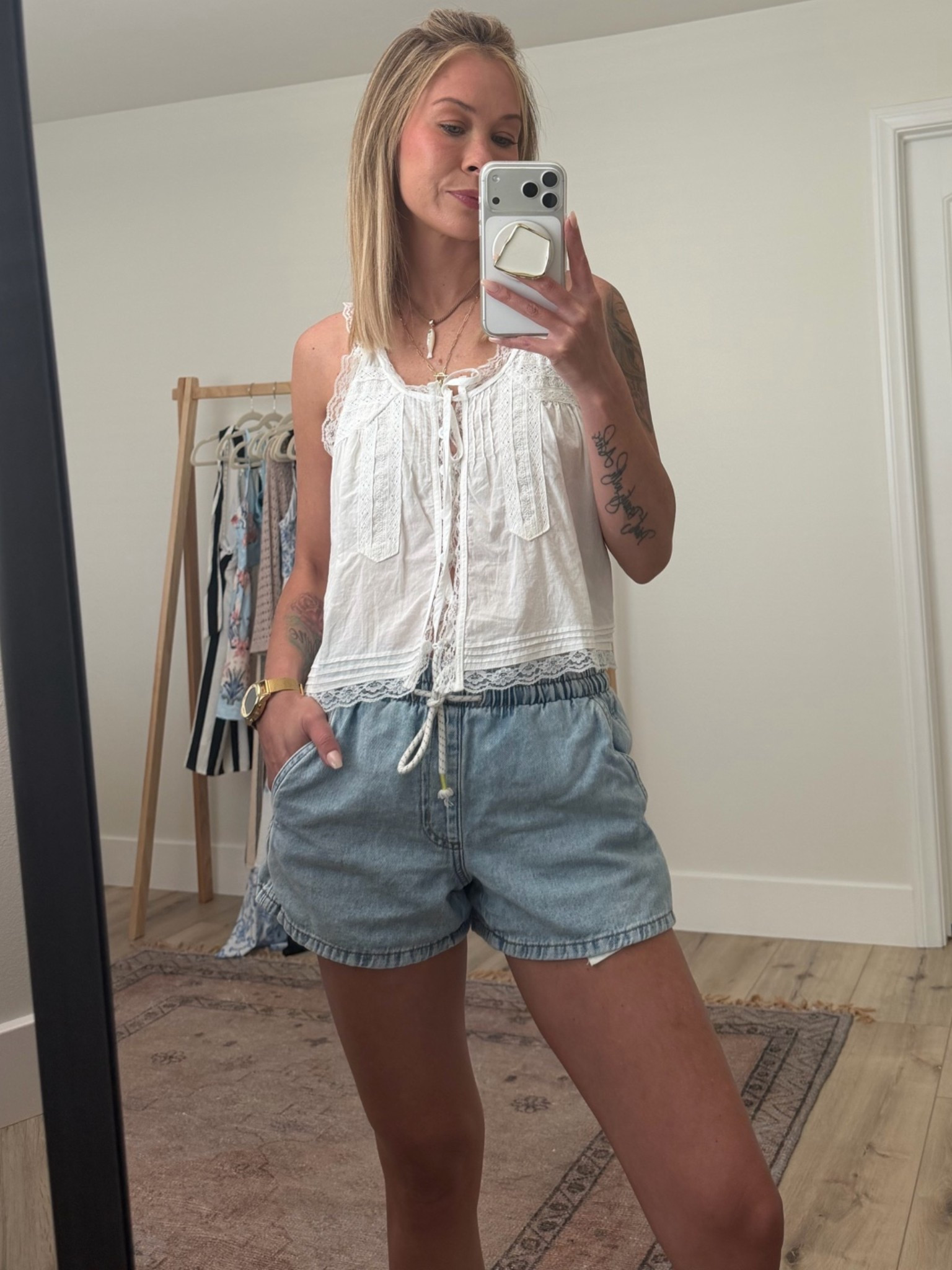 top- s
shorts- xs

#LTKootd #LTKgrwm #LTKSaleAlert