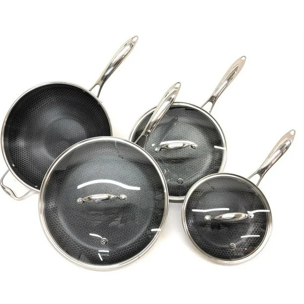 Hexclad COMMERCIAL 7 Piece Cookware Pan Set - Walmart.com | Walmart (US)