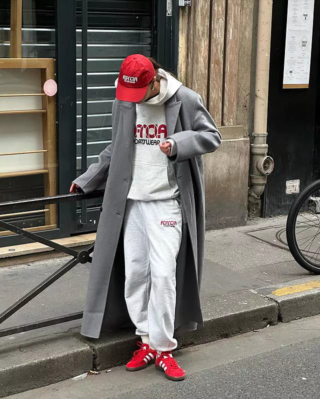 Sportswear Oversized Hoodie - Light Grey Melange | Adanola UK