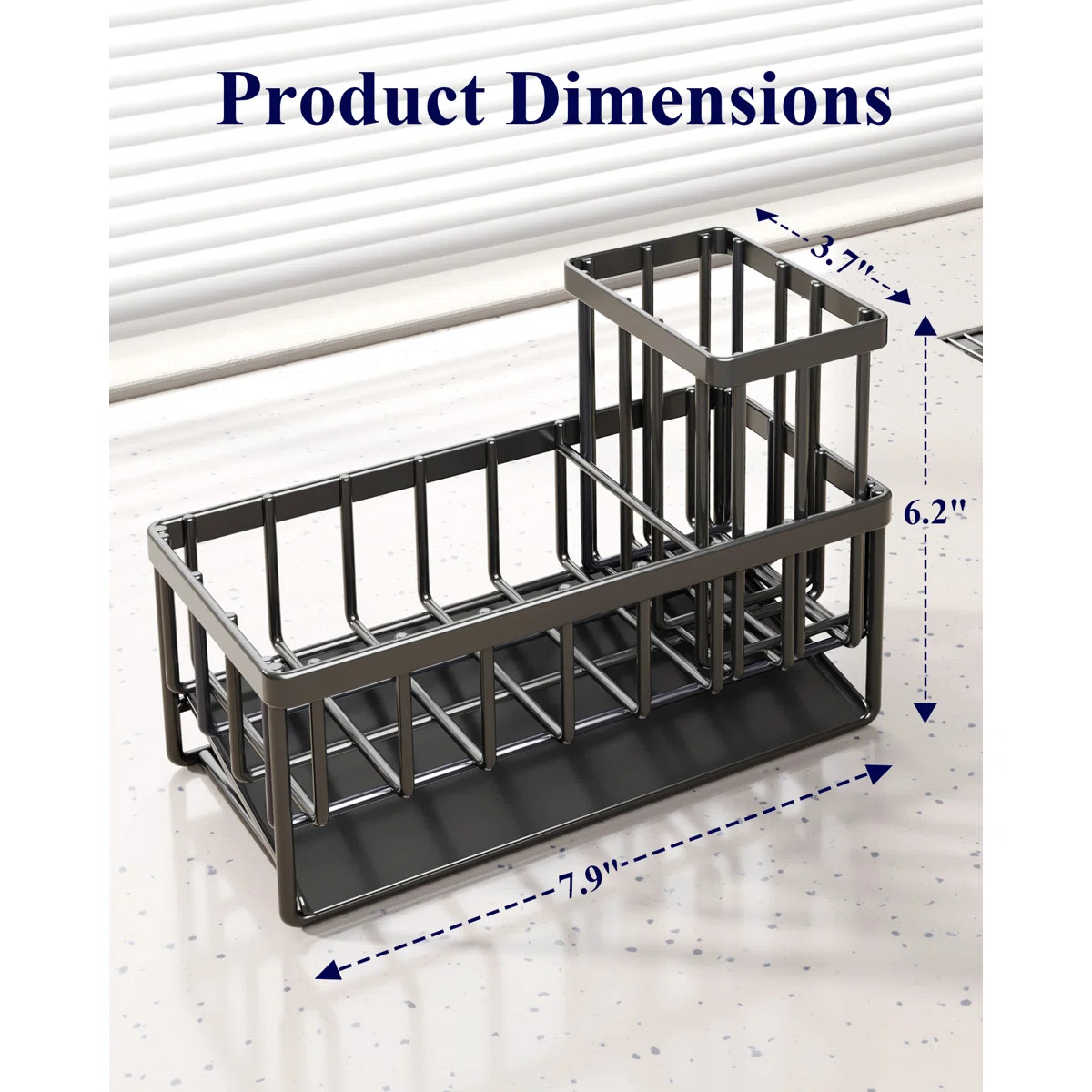 Sponge Holder for Kitchen Sink - Rustproof Stainless Steel Sink Caddy Organization and Storage Es... | Wayfair North America