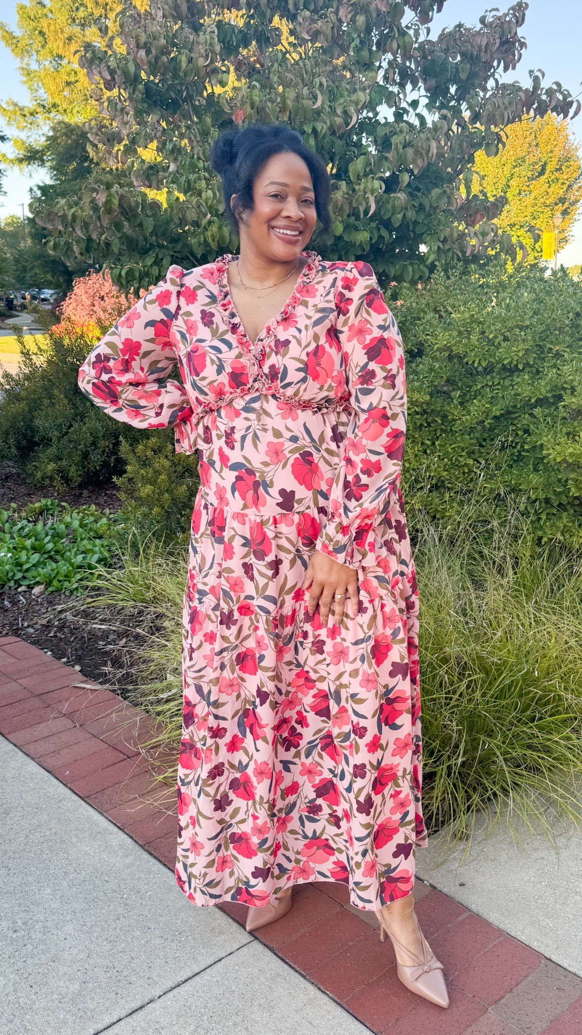 This past weekend I went to my little cousins wedding & this dress was perfect. It was at a botanical gardens, so the sheer long sleeves kept me warm as the sun set. 10/10 super comfy & pretty 

#LTKWedding #LTKFindsUnder100 #LTKMidsize