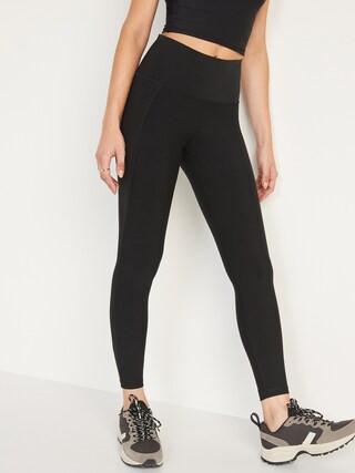 High-Waisted PowerPress Built-In Sculpt 7/8-Length Leggings For Women | Old Navy (US)