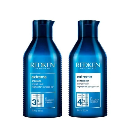 Redken Strength Repair Extreme Shampoo & Conditioner Set For Damaged Hair 300ml/10.1oz Each | Walmart (US)