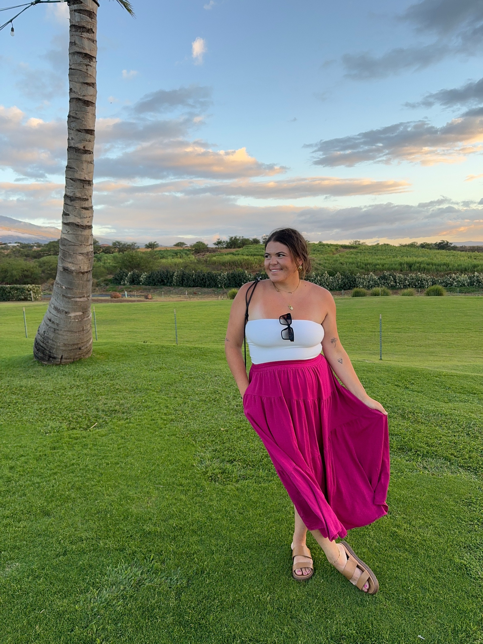 Last nights date night outfit. We went to a distillery and had some amazing gluten-free pizza. This mini skirt is from Amazon and would be a great addition to a teacher outfit! 

Summer outfit, vacation outfit, Hawaii outfit, cruise outfit, teacher outfit, midsize outfit  

#LTKTravel #LTKFindsUnder50 #LTKMidsize