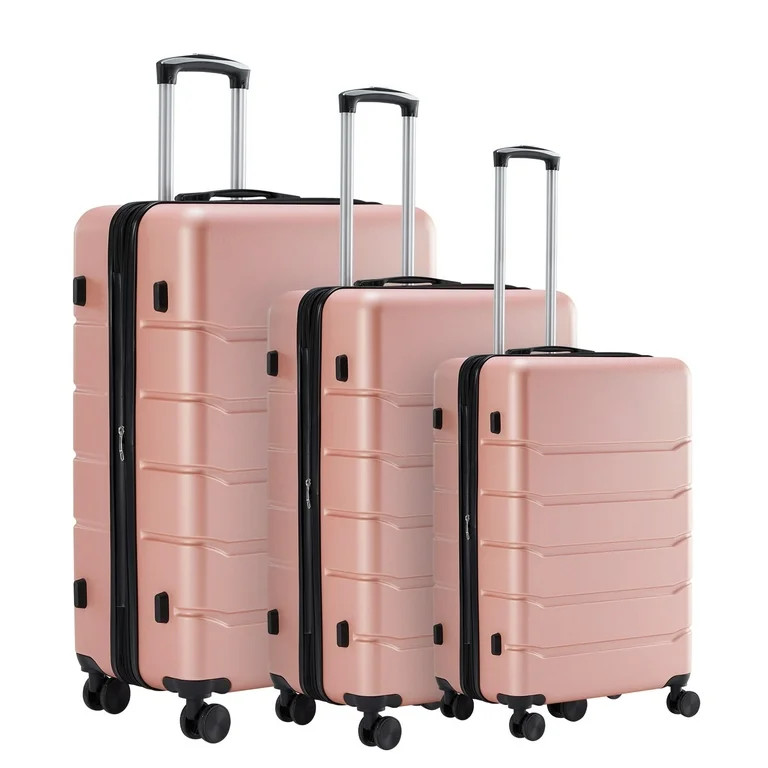 JOINSUN 3-Piece Luggage Sets, Hard Shell ABS Suitcases with Double Spinner Wheels, Lightweight Ex... | Walmart (US)