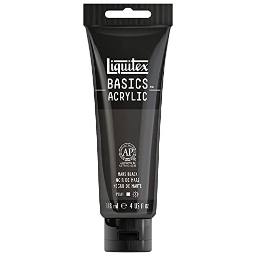Liquitex BASICS Acrylic Paint, 4-oz tube, Mars Black | Amazon (US)