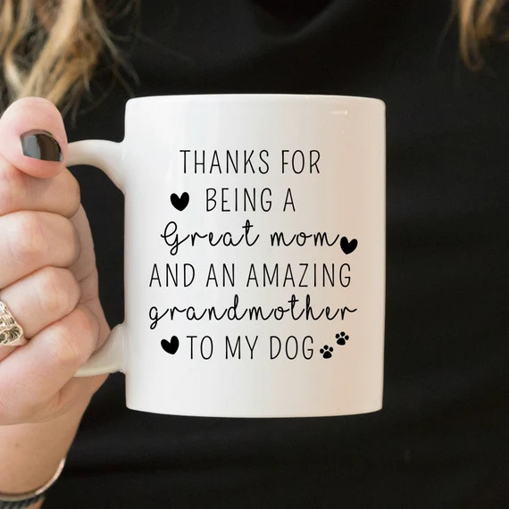 Mothers Day Funny Dog Mom Mug, Dog Grandma Coffee Mug, Fur Grandma Gift, Mothers Day Funny Dog Mo... | Etsy (US)